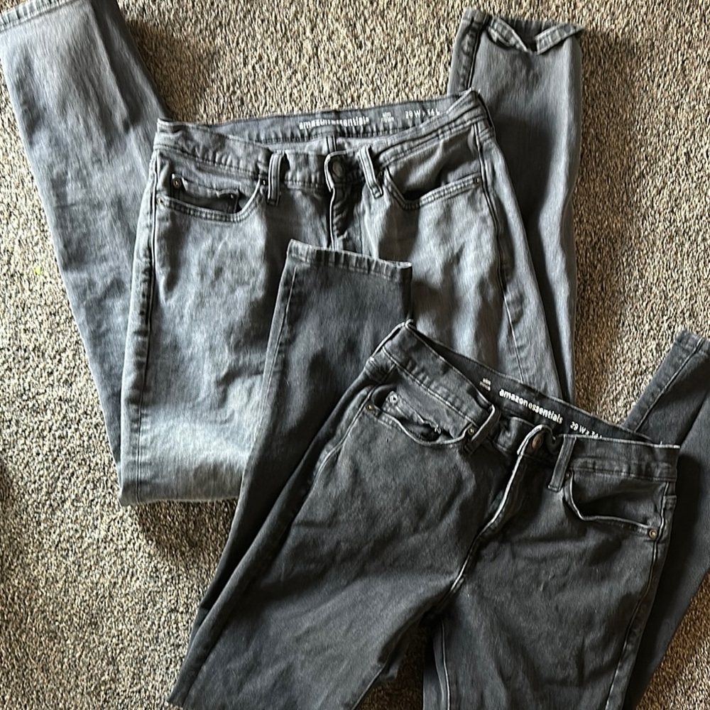 Amazon Essentials Slim Gray Jeans